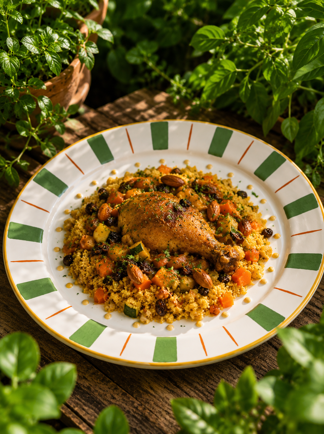 🇲🇦 Tagine de Frango com cuscuz marroquino