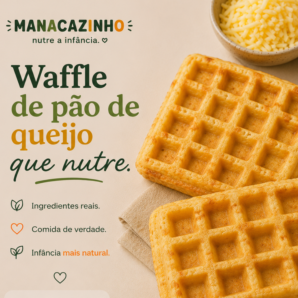 Waffle de Pão de Queijo - 2 unid