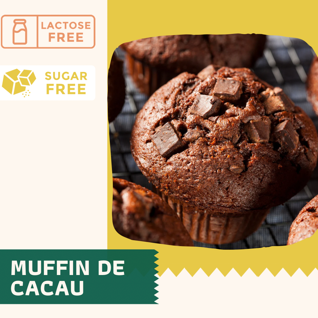 Muffin de cacau com castanha de caju (3 unid)