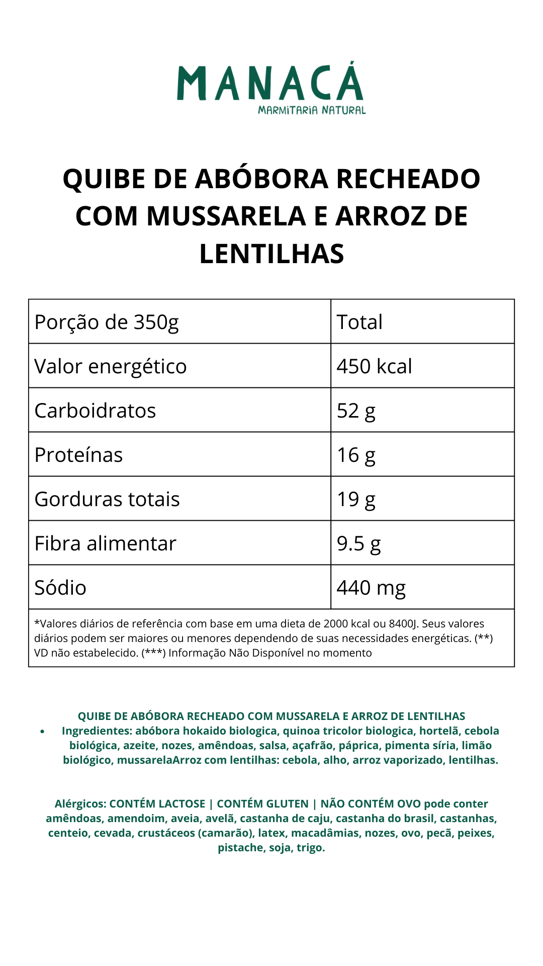 Quibe de Abóbora com quinoa recheado com frango desfiado e mussarela e arroz de lentilhas