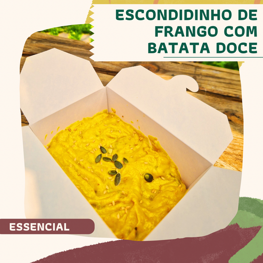 Escondidinho de frango com batata doce