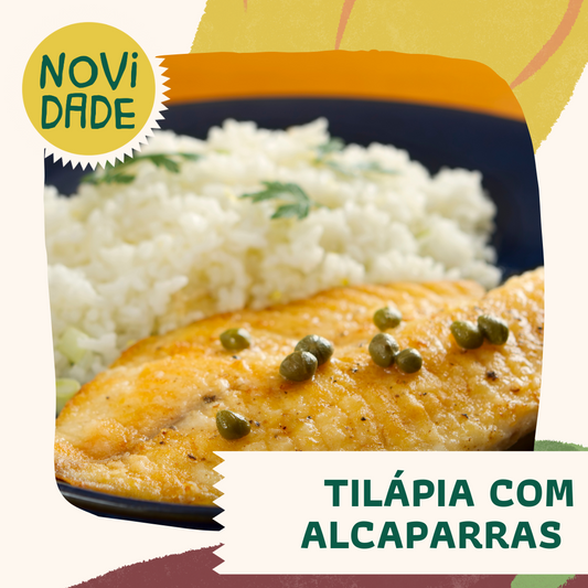 Tilapia com amêndoas e alcaparras - 350g