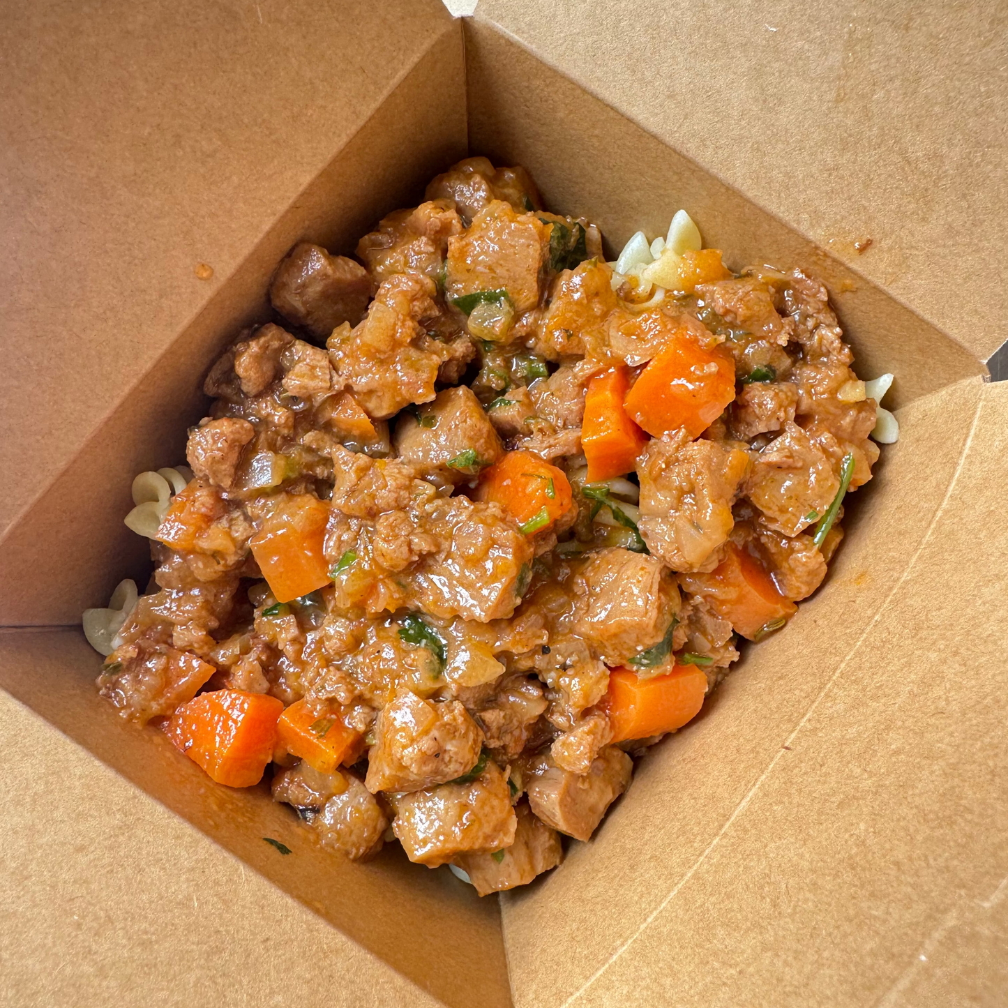 Massa ao molho de estufadinho de soja (alta proteína) - 400g