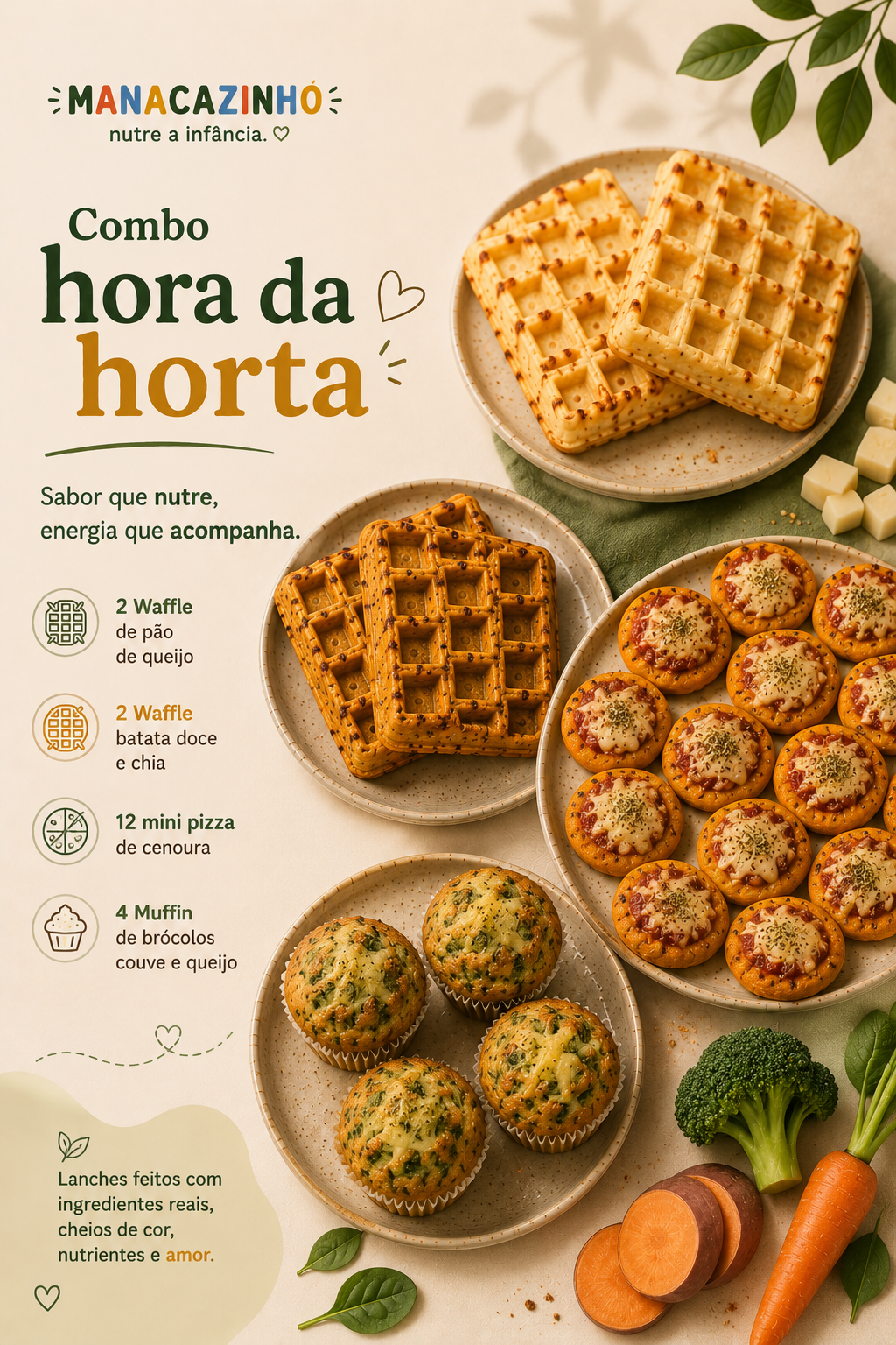 Combo Hora da Horta(lanchinhos salgados )
