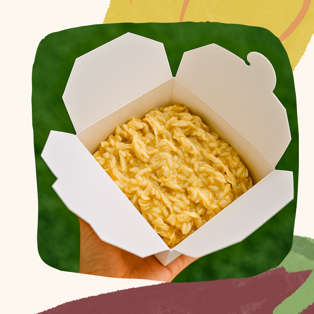 Risoni de limão com frango desfiado