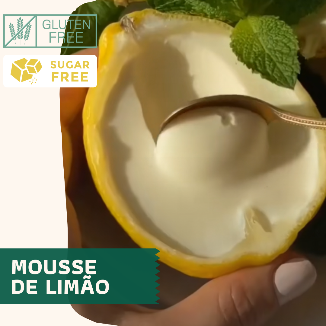 Mousse de Limão da nossa horta