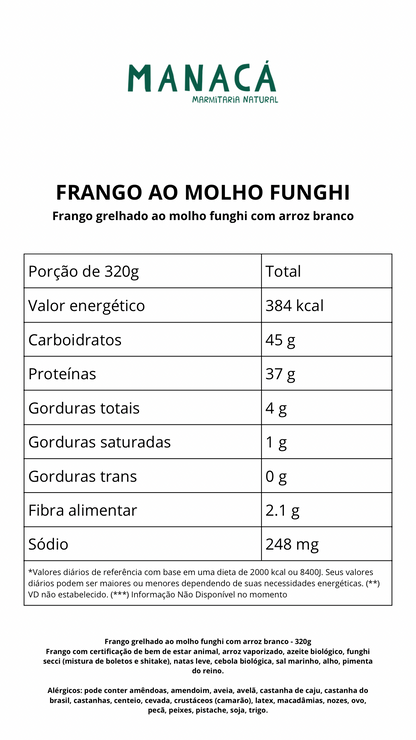 Frango ao molho funghi - 320g