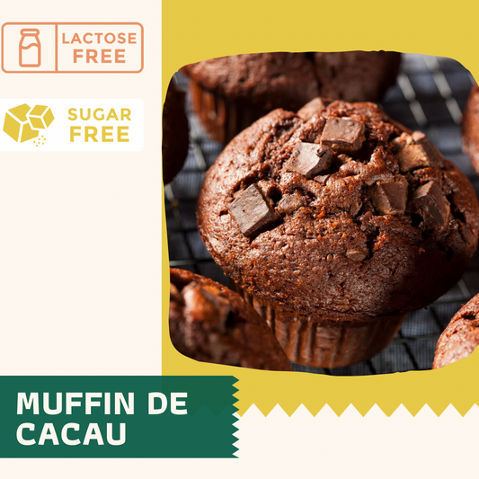 Muffin de cacau com castanha de caju (3 unid)