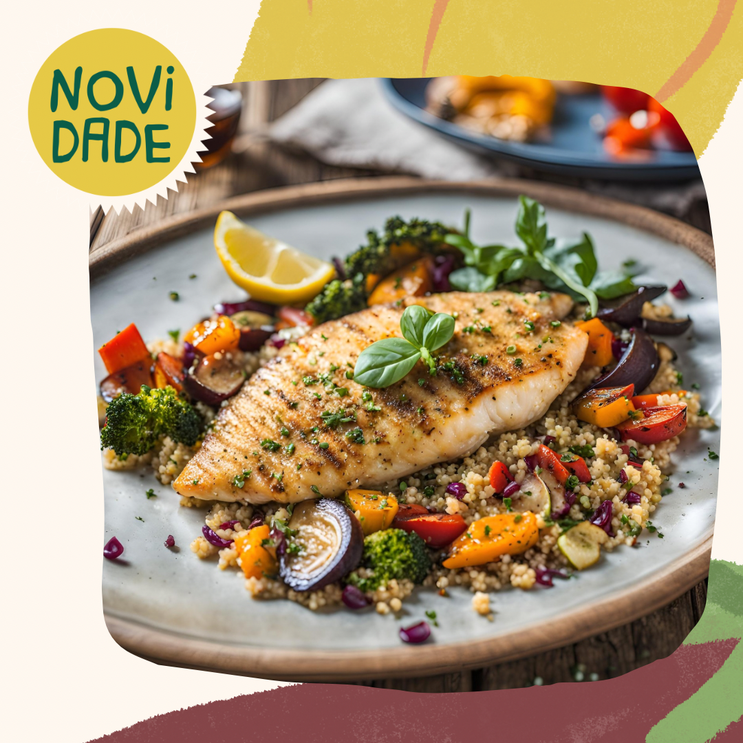 Tilapia Mediterrânea com Quinoa