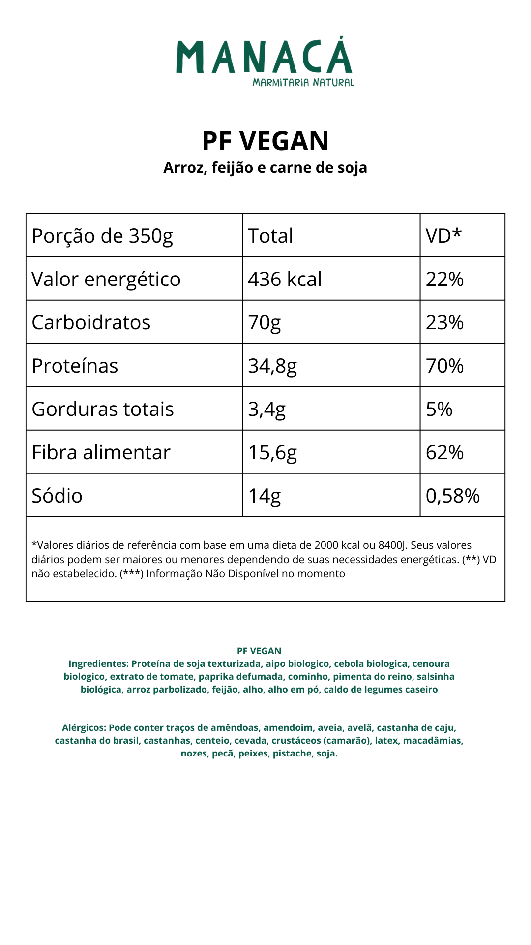 PF Brasileiro Vegan - 400g