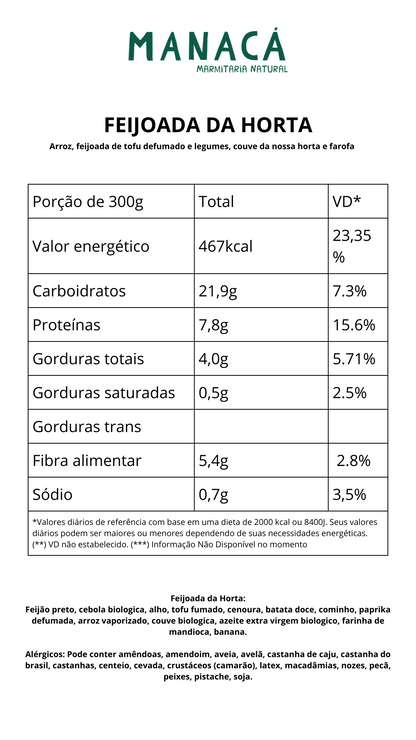 Feijoada da Horta (Vegan) - 380g