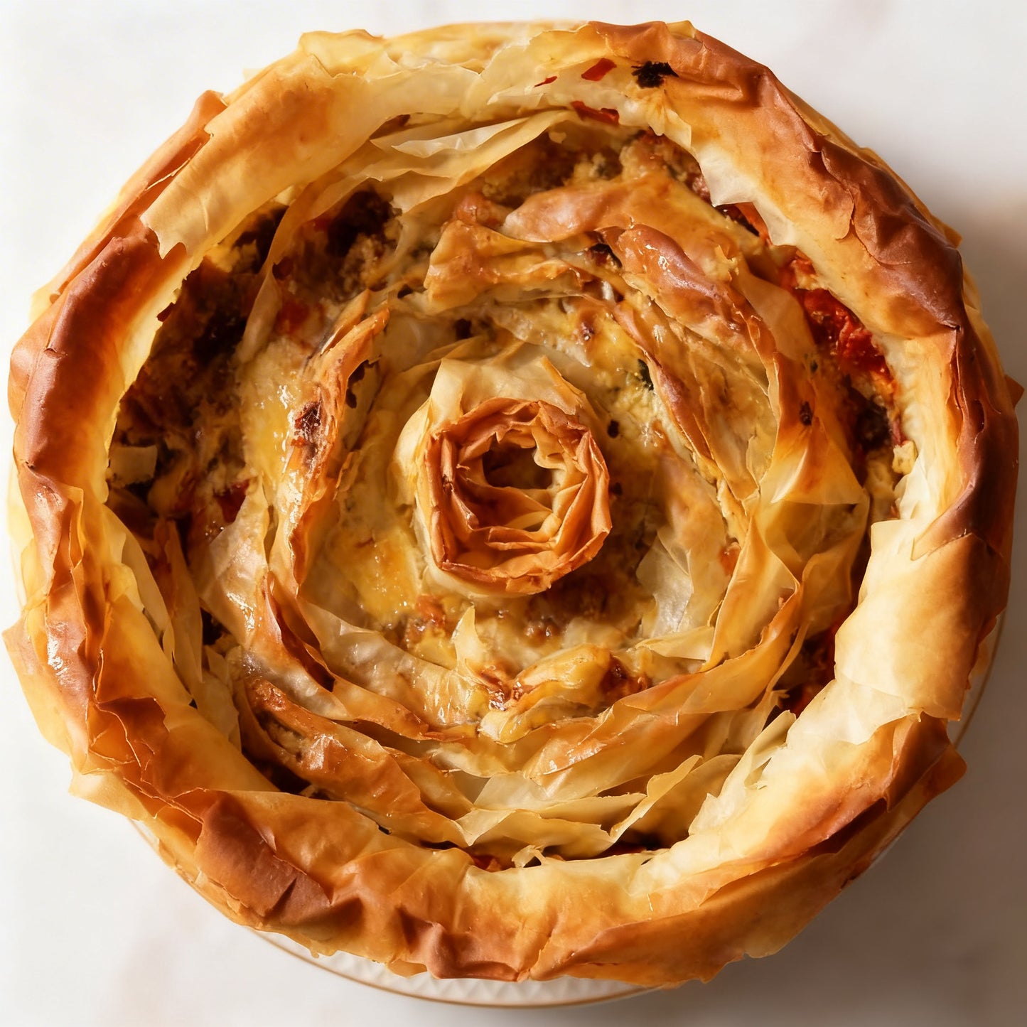 Torta de Bacalhau e massa filo - 4 pax